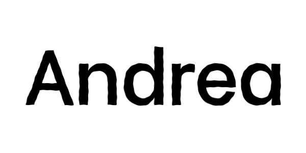 andrea's name animated